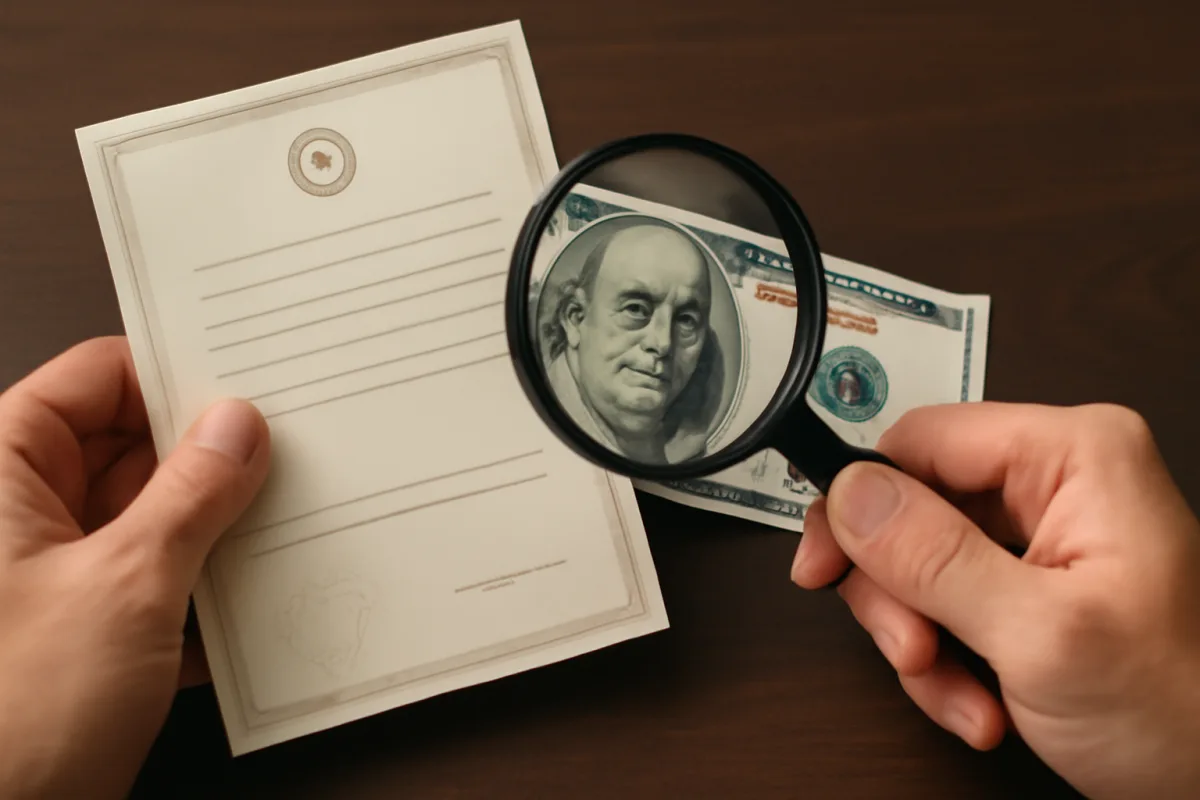 A che cosa serve il certificato di autenticità per una banconota? Quando è indispensabile e cosa deve riportare
